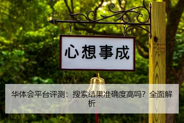 华体会平台评测：搜索结果准确度高吗？全面解析